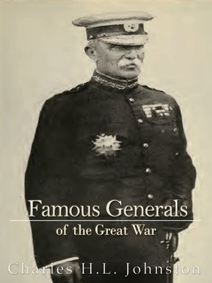 cover image of Famous Generals of the Great War